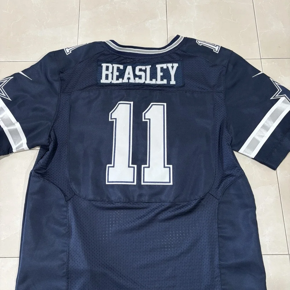 Cole Beasley Jersey Dallas Cowboys Stitched Mens 2XL 52 Blue Nike On Field Sewn